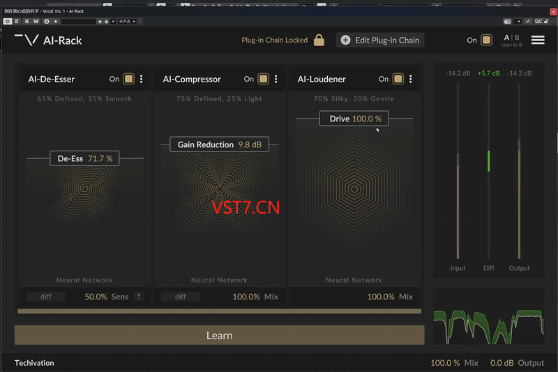 智能Ai通道条 Techivation AI Rack-拟声之家-音频应用效果器资源网