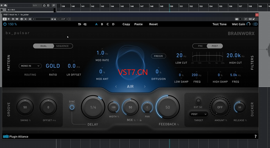 Plugin Alliance bx pulsar-史上最强大的延迟回声工具-拟声之家-音频应用效果器资源网