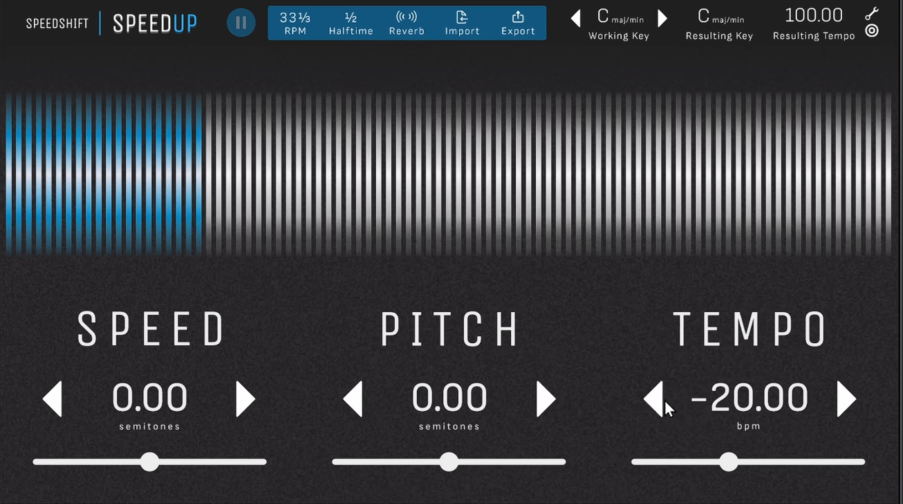 新一代变速变调插件Speedup-拟声之家-音频应用效果器资源网